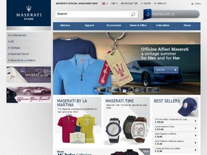 Maserati Store website