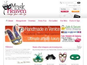 Mask Heaven website