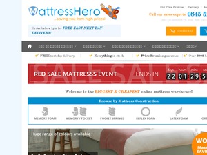 Mattress Hero website
