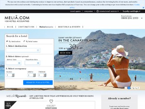 Melia Hotels International website