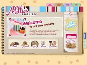 Millie's cookies website