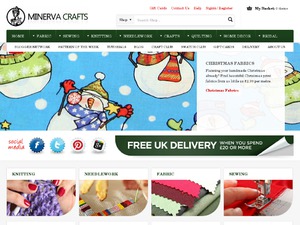 Minerva Crafts website