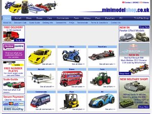 MiniModelShop website