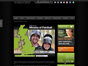 Ministry Of Paintball website
