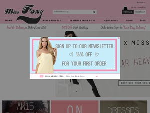 Miss Foxy website