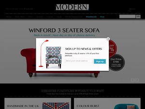 Modern website