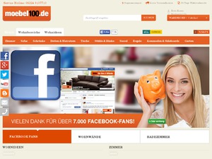 Moebel100.de website