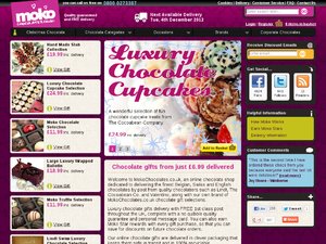 Moko Chocolates website