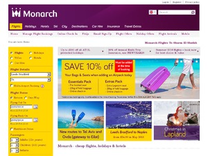 Monarch Hotels website