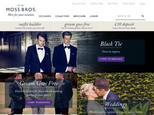 Moss Bros Hire website