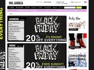 Mr-Shoes website