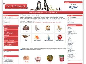 My Pet Universe website