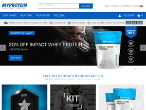 Myprotein website