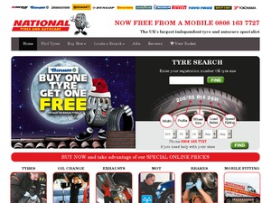 National Tyres and Autocare website