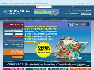 Norwegian Cruise Line website