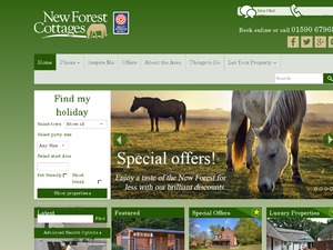 New Forest Cottages website