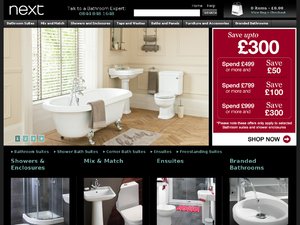 Next Bathrooms website