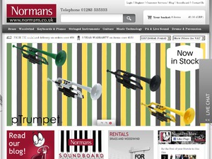 Normans Musical Instruments website
