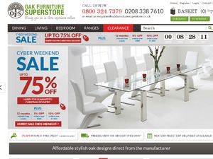 Oak Furniture Superstore website