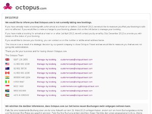 Octopustravel UK website