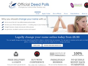 Official Deedpolls website