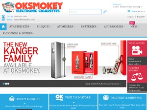 OK Smokey Electronic Cigarettes website