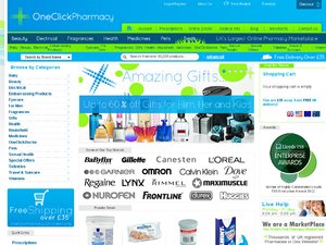 One Click Pharmacy website