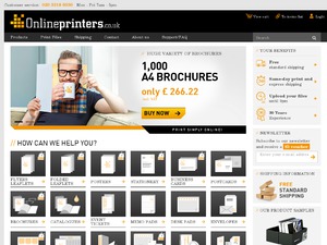 Onlineprinters website