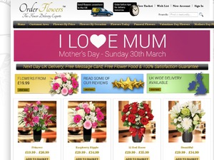 Order Flowers website