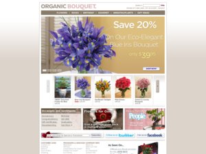 Organic Bouquet website