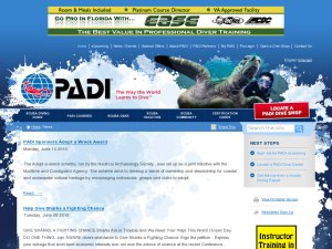 PADI website