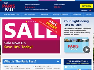 Paris Pass website