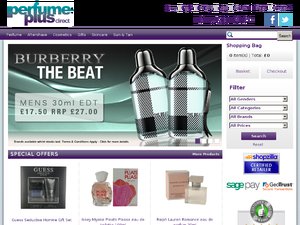 Perfume Plus Direct website