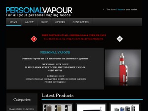 Personal Vapour website
