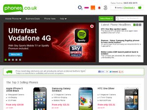 Phones.co.uk website