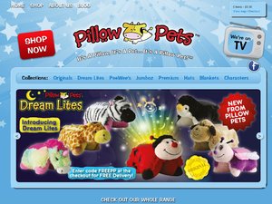Pillow Pets website