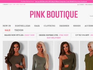 Pink Boutique website
