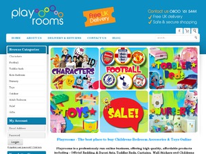 Play Rooms website