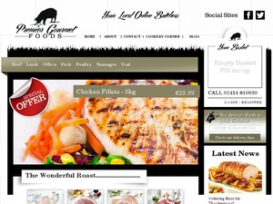Premier Gourmet Foods website