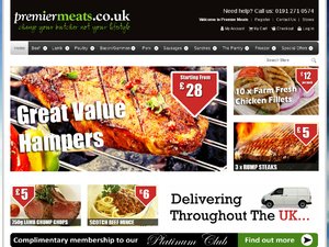 Premier Meats website