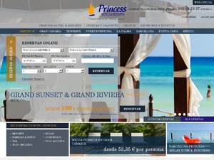 Princess Hotels ES website