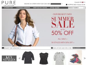 Pure Collection website