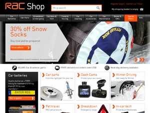 RAC Shop website