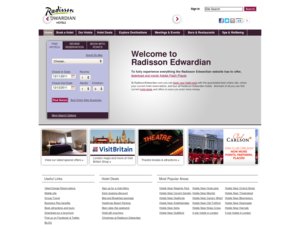Radisson Edwardian Hotels website