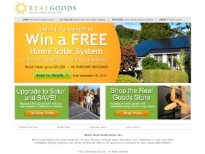 Real Goods website