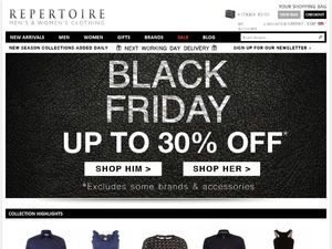 Repertoire Fashion website