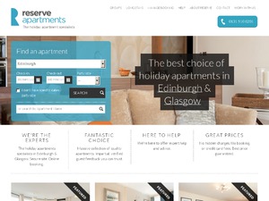 Reserve Apartments website