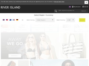 River Island website