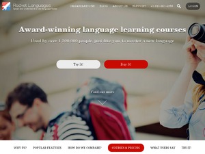 Rocket Languages website