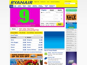 Ryanair website